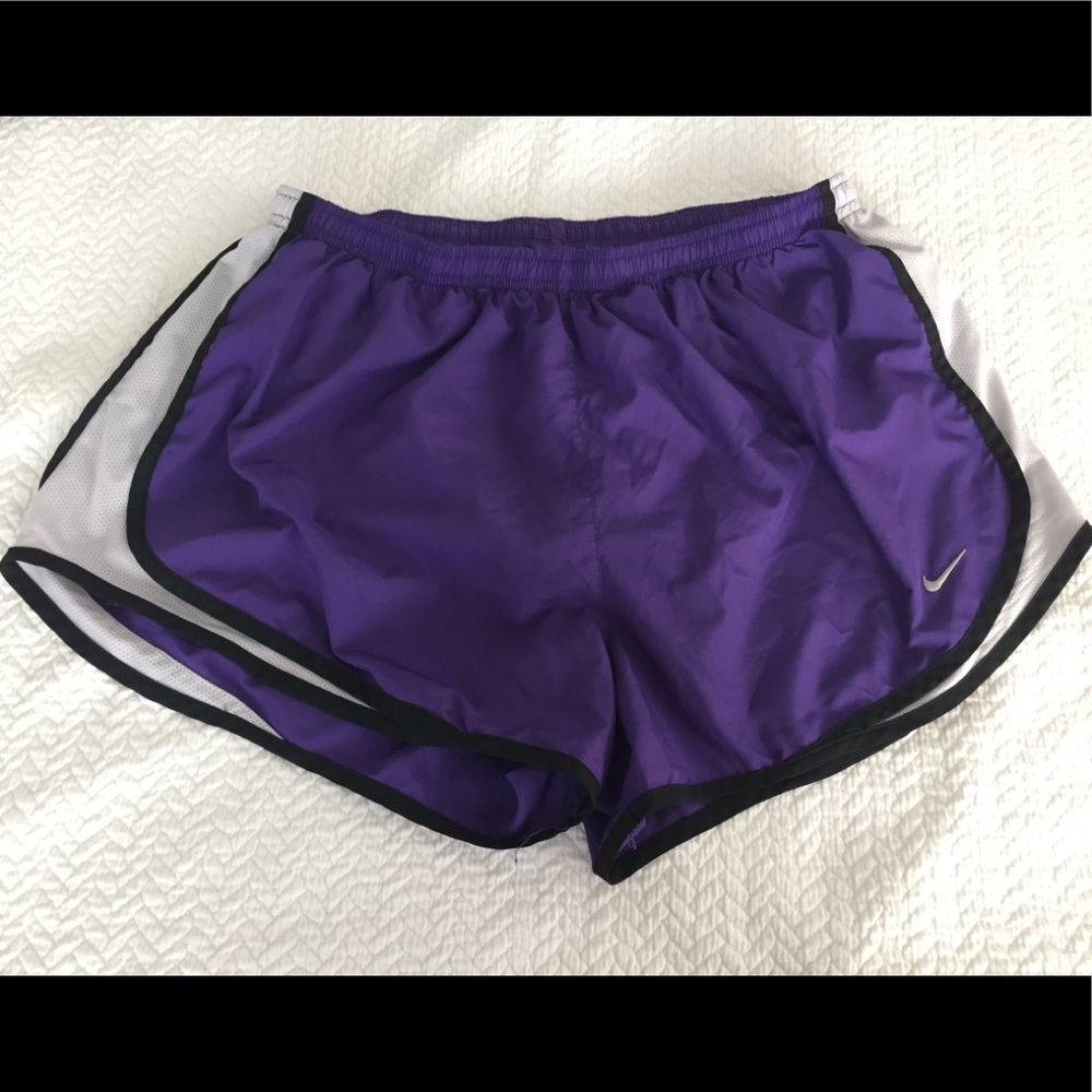 Nike tempo running shorts, purple